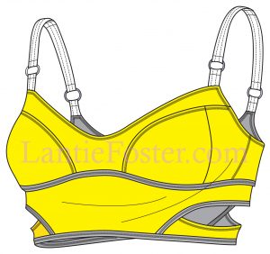 Womens Underwear Fashion Flat Templates / Technical Drawings / Fashion CAD  Designs for Adobe Illustrator / Fashion Flat Sketch 