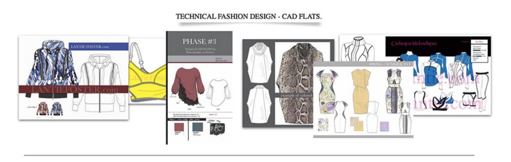 group,technical clothing illustrations,adobe illustrator,colored,cad flats.