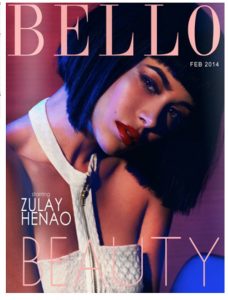 cover of bello fashion magazine,freelance design by lantie foster.