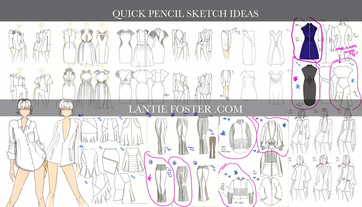 Fashion design ideas clearance sketches